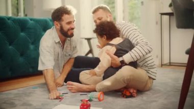 LGBT Family Playing with Child