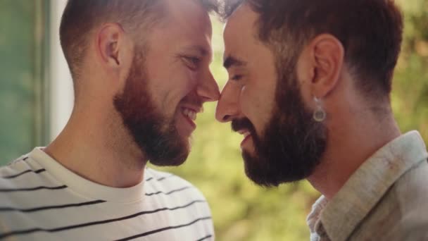 Gay Couple Home — 图库视频影像