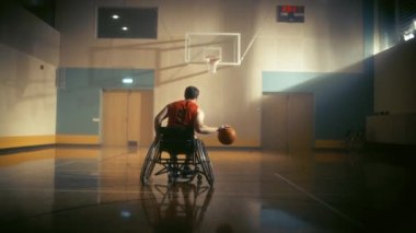 Tekerlekli sandalye Basketbolcu Atış Topu