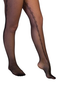 bacaklar çorap ve topuklu beyaz izole