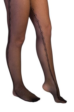 bacaklar çorap ve topuklu beyaz izole