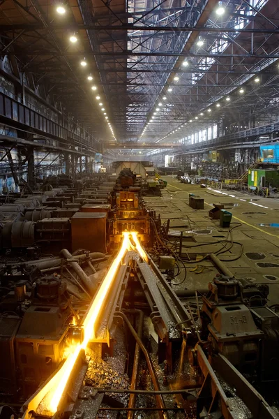 Production of rolled steel — Stock Photo, Image
