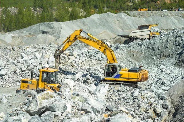 Graafmachines graven — Stockfoto