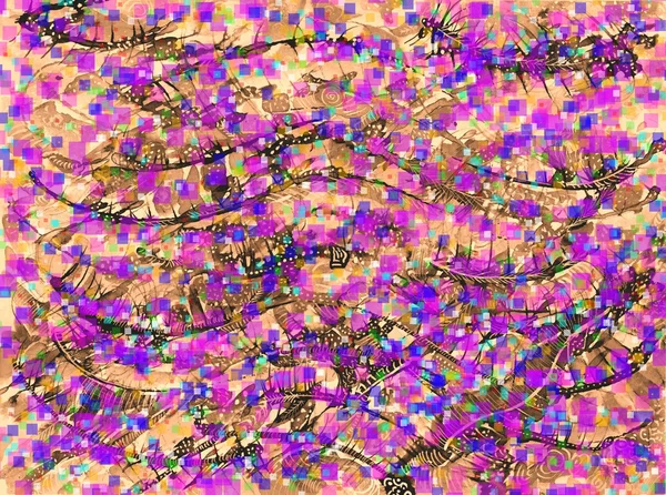 Violet en sepia abstracte achtergrond — Stockfoto