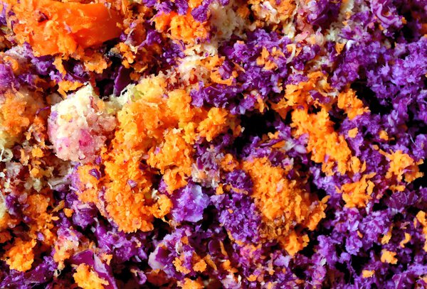 Pulp Texture after Juicing Red Cabbage and Carrots