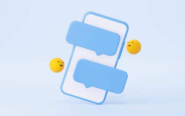 Uma Caixa Diálogo Chat Num Telemóvel Correspondência Redes Sociais Mensagem — Fotografia de Stock