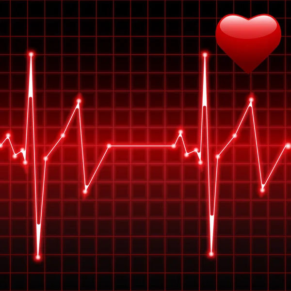 Heartbeat. vectorillustratie — Stockvector