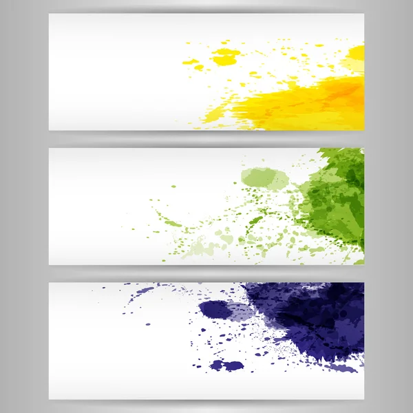 Éclaboussures de peinture de couleur — Image vectorielle