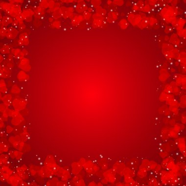 Sevgililer vintage kartı yürekleri. vektör çizim