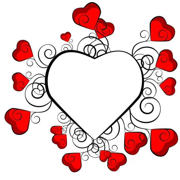Dia dos Namorados fundo com corações —  Vetores de Stock