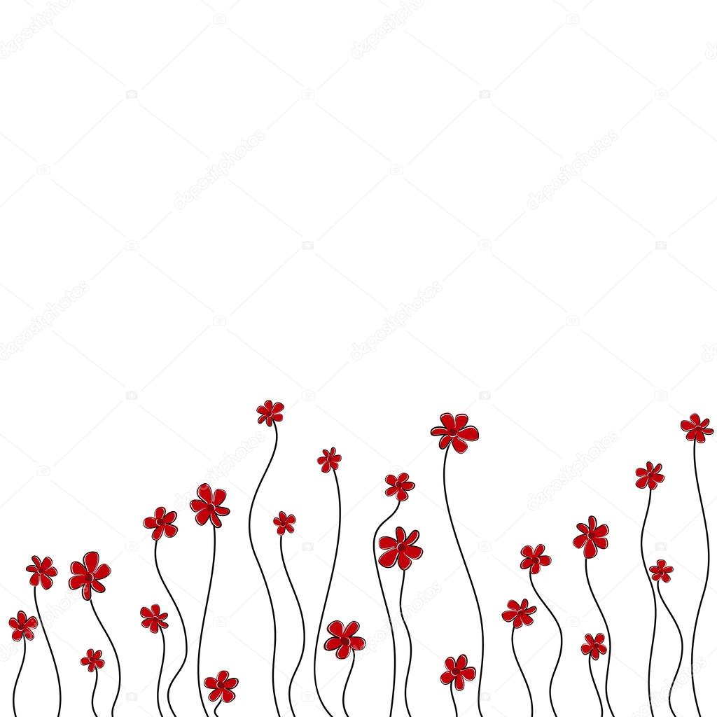 Flower background. Vector illustration