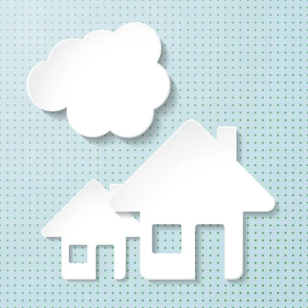 Gayrimenkul simgesi arka plan. vektör çizim