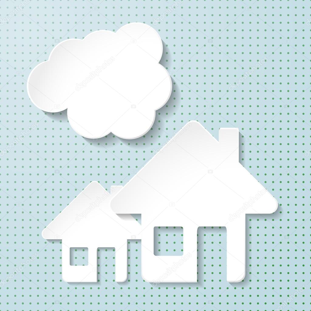 Real estate icon background. Vector illustration
