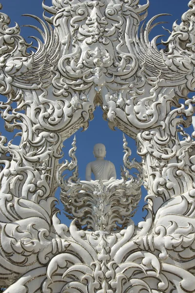 Templo branco, Wat Rong Khun — Fotografia de Stock