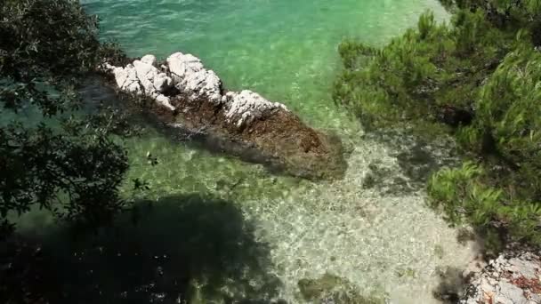 Hırvatistan Adriyatik kıyısında küçük cozy Körfezi — Stok video