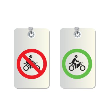Motorcycle Signs clipart