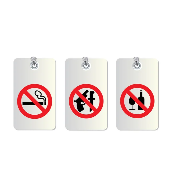 No allowed symbols — Stock Vector