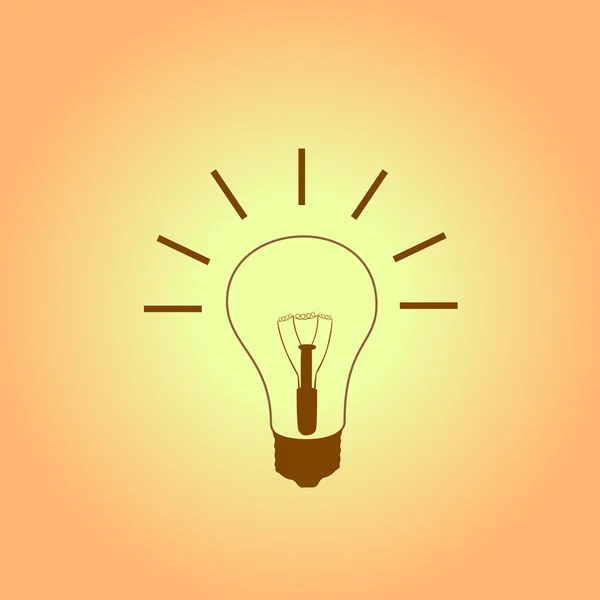 Ідея лампочки — стоковий вектор