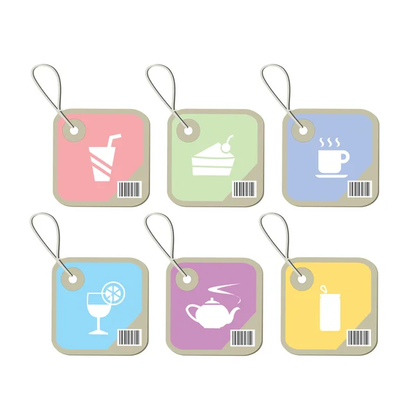 Etiqueta código de barras de bebidas — Archivo Imágenes Vectoriales