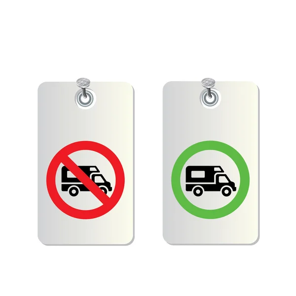 卡车交通标志 — 图库矢量图片