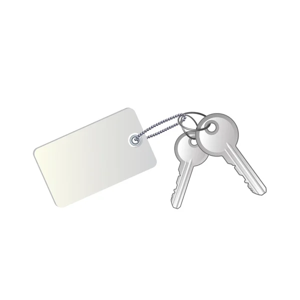 Keys with label — Stock Vector