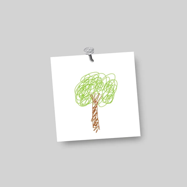 Illustrazione dell'albero — Vettoriale Stock