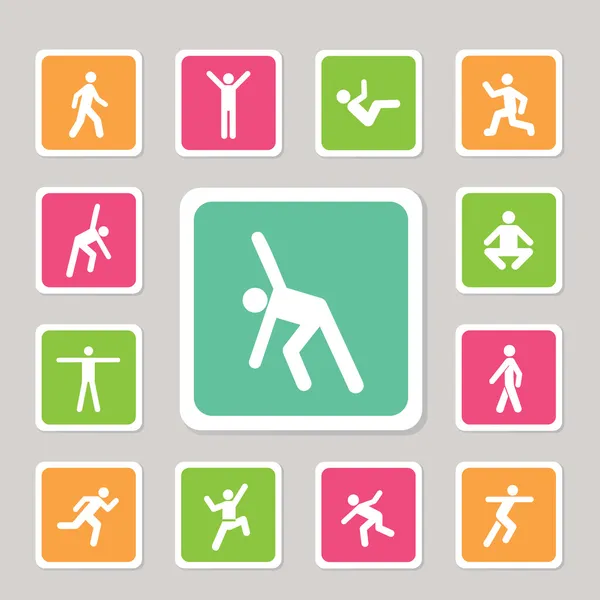 Icon for exercise — Stock Vector