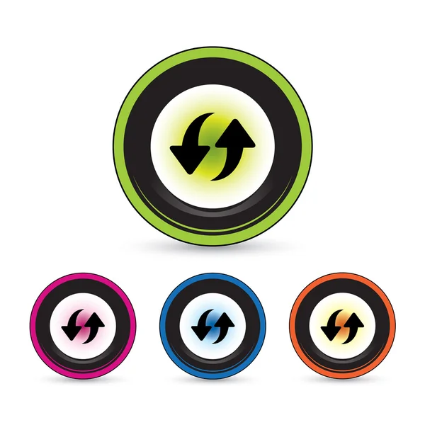 Botón icono conjunto — Vector de stock