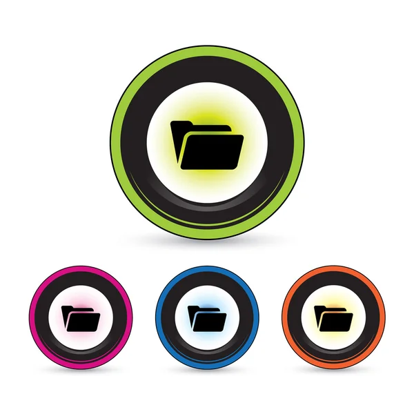 Button icon set — Stock Vector