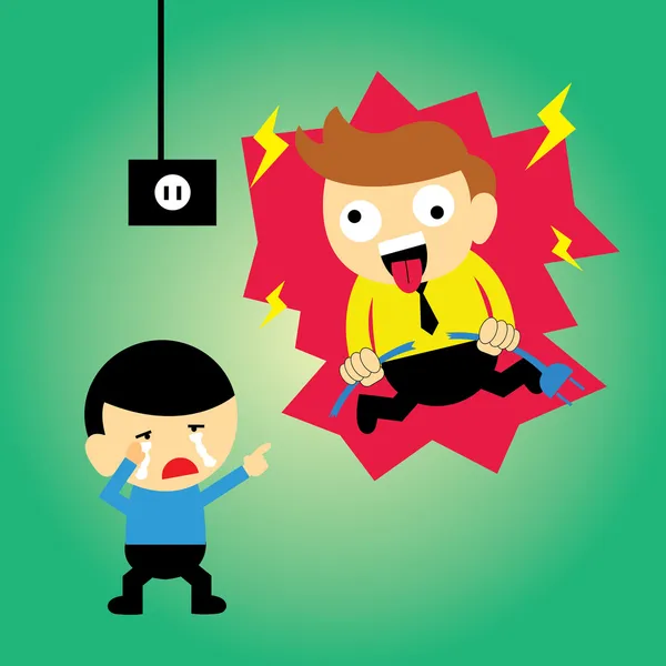 Electric shock — Stock Vector © tackgalich 29605179