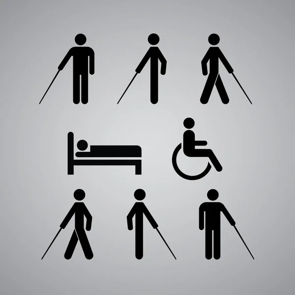 Інвалідність — стоковий вектор