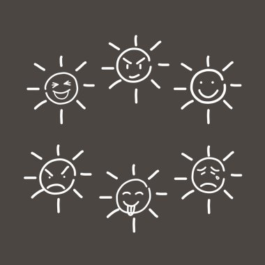 Güneş karikatür kroki