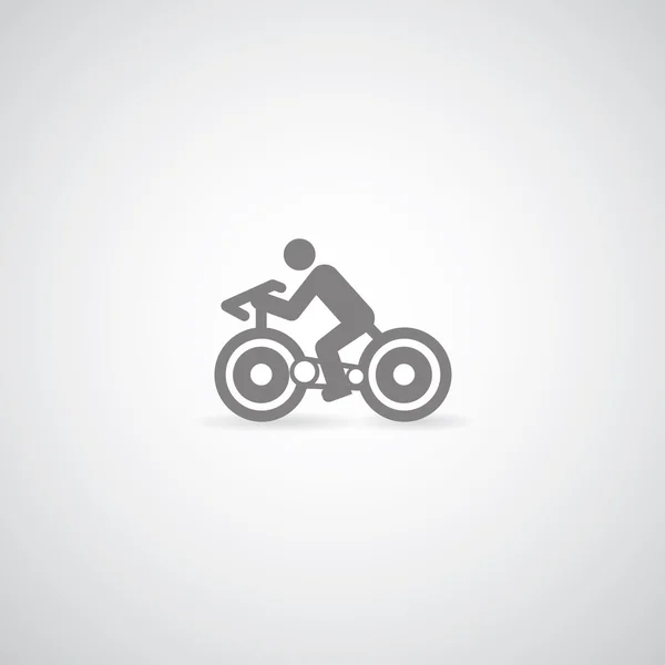 Uomo in bicicletta — Vettoriale Stock