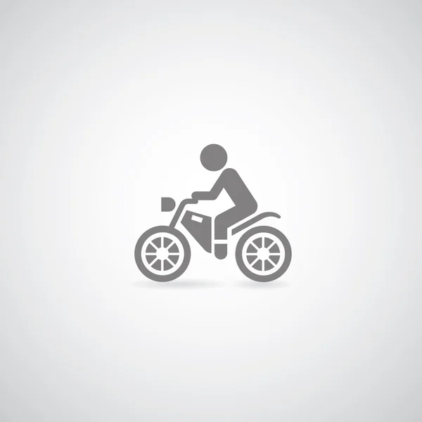 Man ride Moto — Image vectorielle