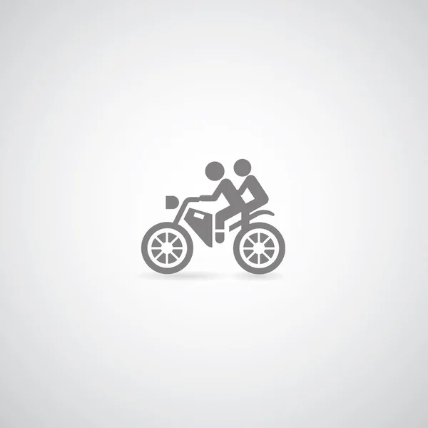 Люди на мотоцикле — стоковый вектор