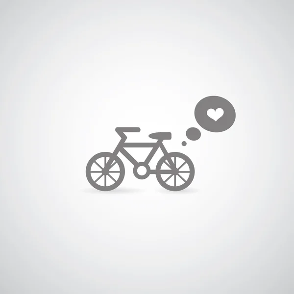Amor clube de bicicleta — Vetor de Stock