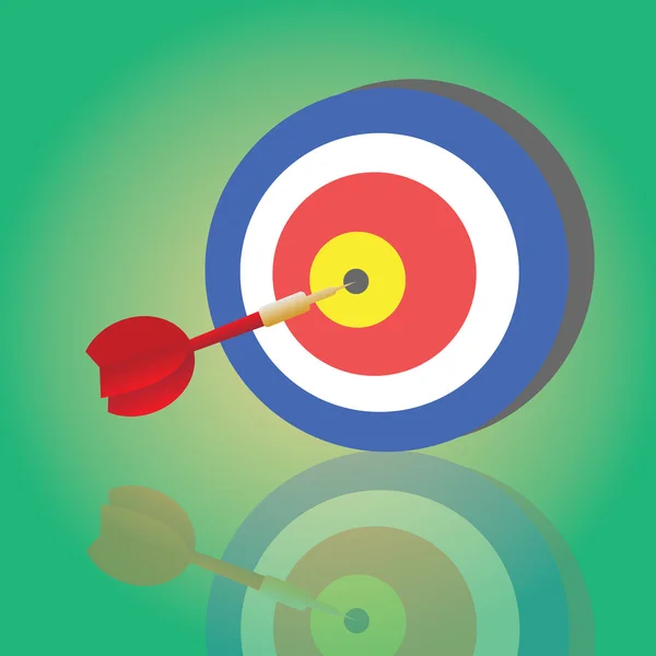 Darts target aim — Stock Vector