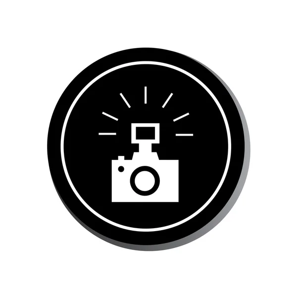 Kameraaufkleber — Stockvektor