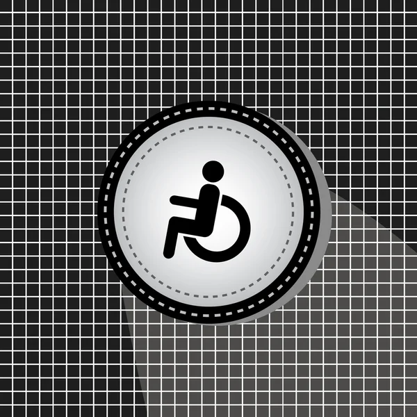 Simbolo disabilitato — Vettoriale Stock
