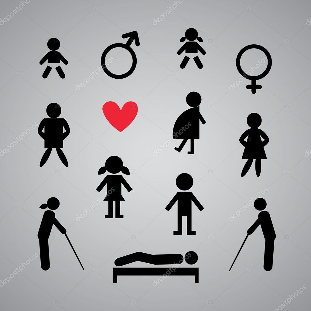 Men and women signs Stock Vector by ©tackgalich 35782119