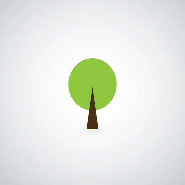 Símbolo árbol — Vector de stock