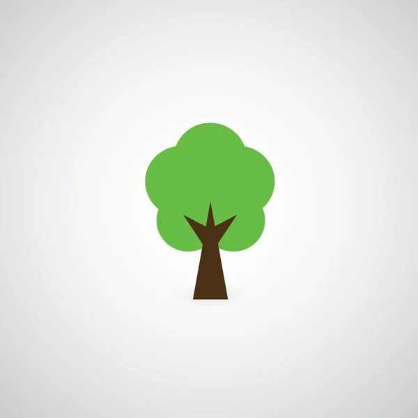 Símbolo árbol — Vector de stock