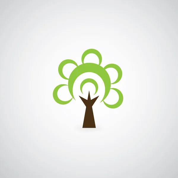 Símbolo árbol — Vector de stock