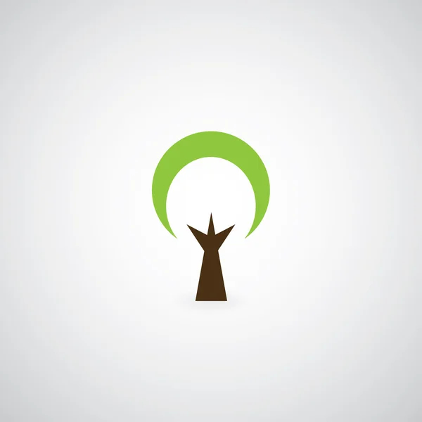 Símbolo árbol — Vector de stock