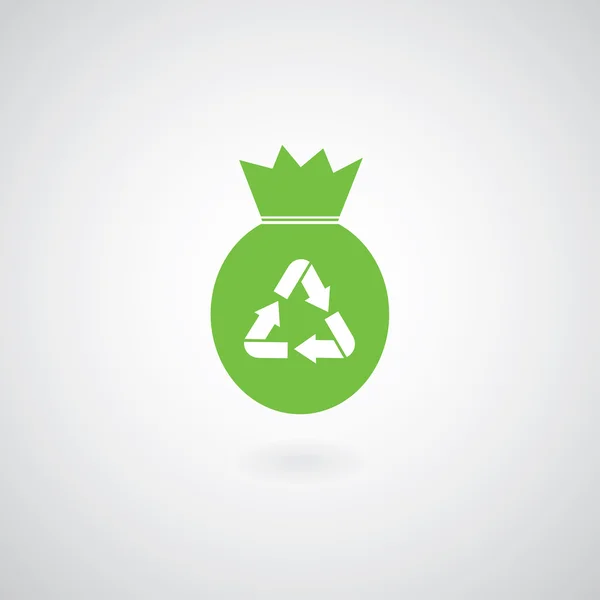 Sac recycler symbole — Image vectorielle