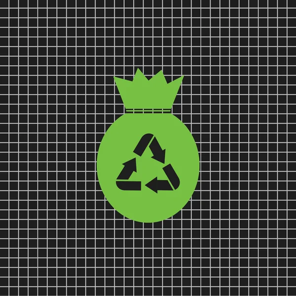 Symbol für Recyclingbeutel — Stockvektor