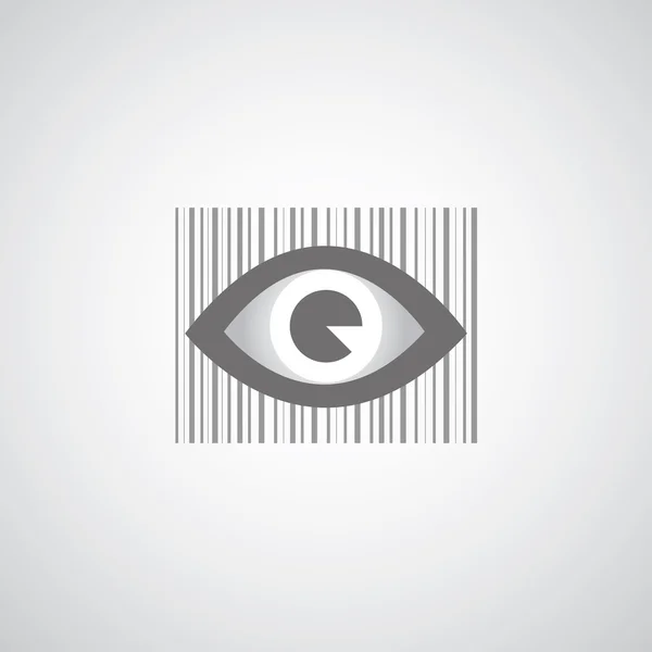 Oog barcode symbool — Stockvector
