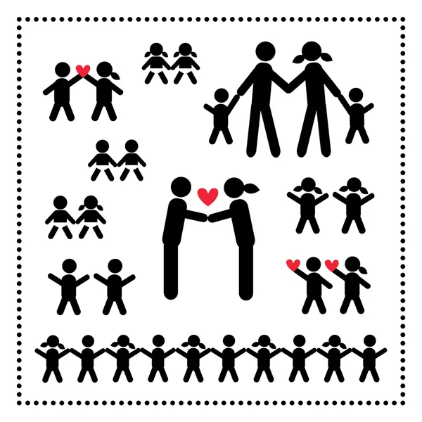 Symbole familial — Image vectorielle