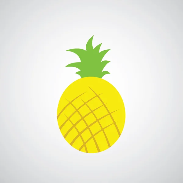 Pineapple vector cartoon — Stock Vector