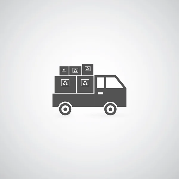 Символ доставки грузовика — стоковый вектор